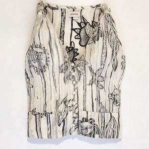 Diesel sleeveless, plunging collar top